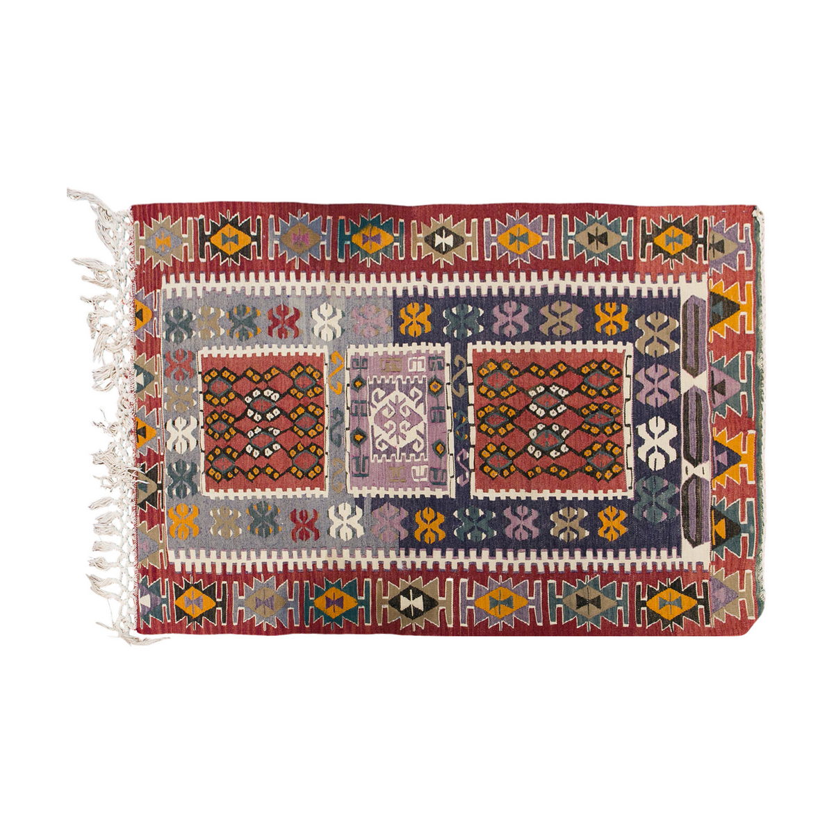 Vintage Turkish Rug, 3.4 x 5 ft, 103 x 153 cm
