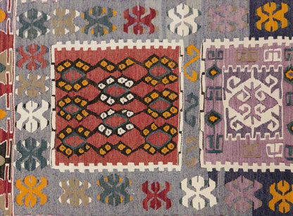Vintage Turkish Rug, 3.4 x 5 ft, 103 x 153 cm