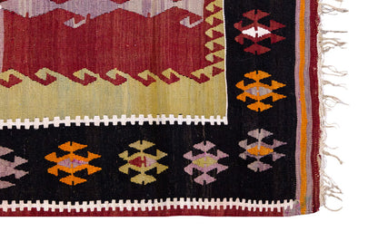 Vintage Turkish Rug, 3.4 x 5 ft Rug, 102 x 154 cm