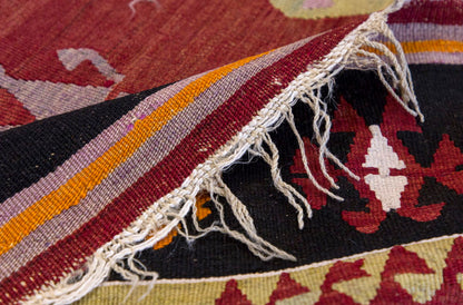 Vintage Turkish Rug, 3.4 x 5 ft Rug, 102 x 154 cm
