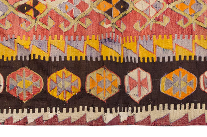 Vintage Turkish Rug, 3.4 x 6.6 ft Rug, 103 x 200 cm