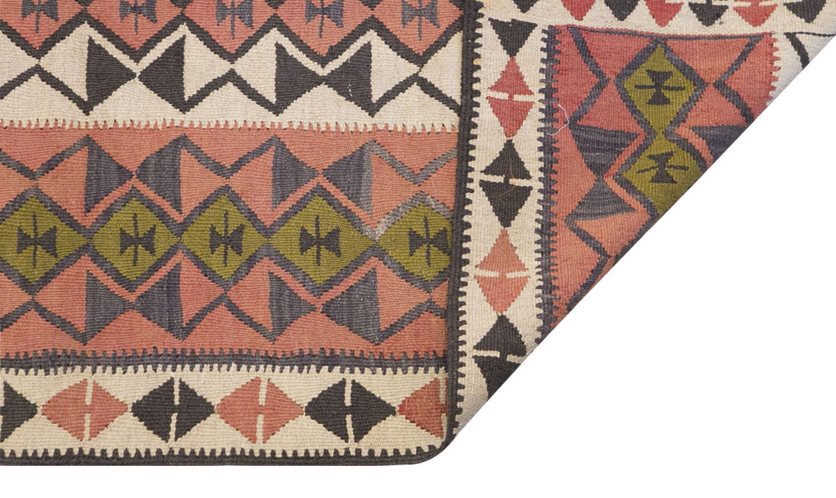 Vintage Turkish Rug, 3.4 x 6.8 ft Rug, 103 x 204 cm