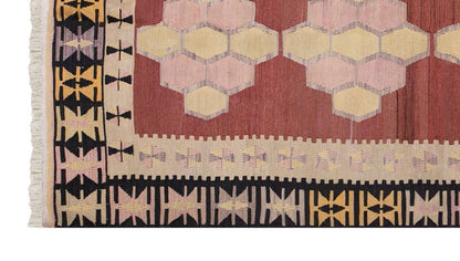 Vintage Turkish Rug, 3.4 x 7.7 ft Rug, 103 x 232 cm