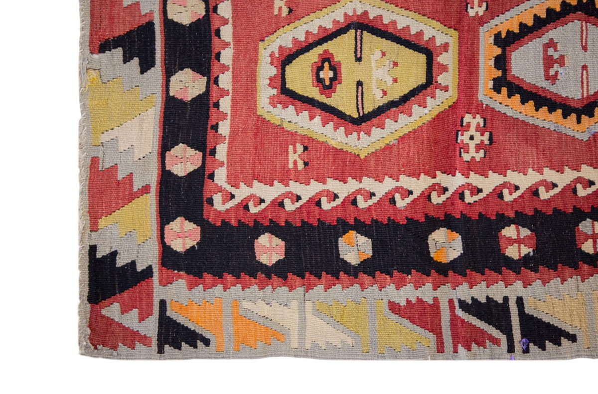 Vintage Turkish Rug, 3.5 x 2.6 ft Rug, 106 x 78 cm
