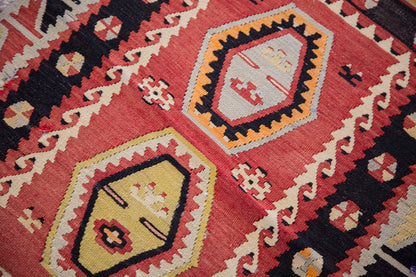 Vintage Turkish Rug, 3.5 x 2.6 ft Rug, 106 x 78 cm