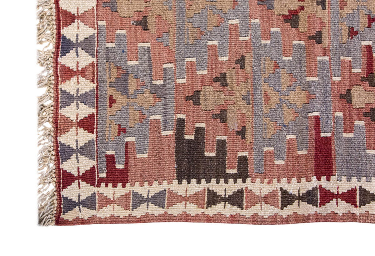 Vintage Turkish Rug, 3.5 x 2.9 ft Rug, 105 x 85 cm