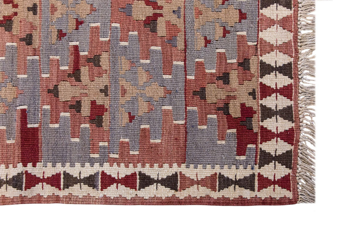 Vintage Turkish Rug, 3.5 x 2.9 ft Rug, 105 x 85 cm
