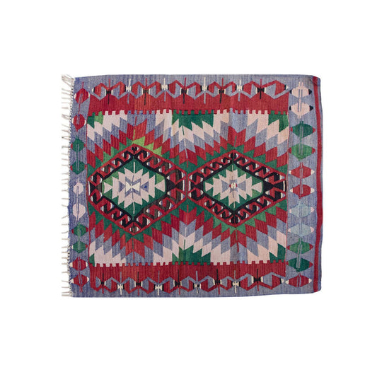 Vintage Turkish Rug, 3.5 x 3.6 ft Rug, 106 x 108 cm