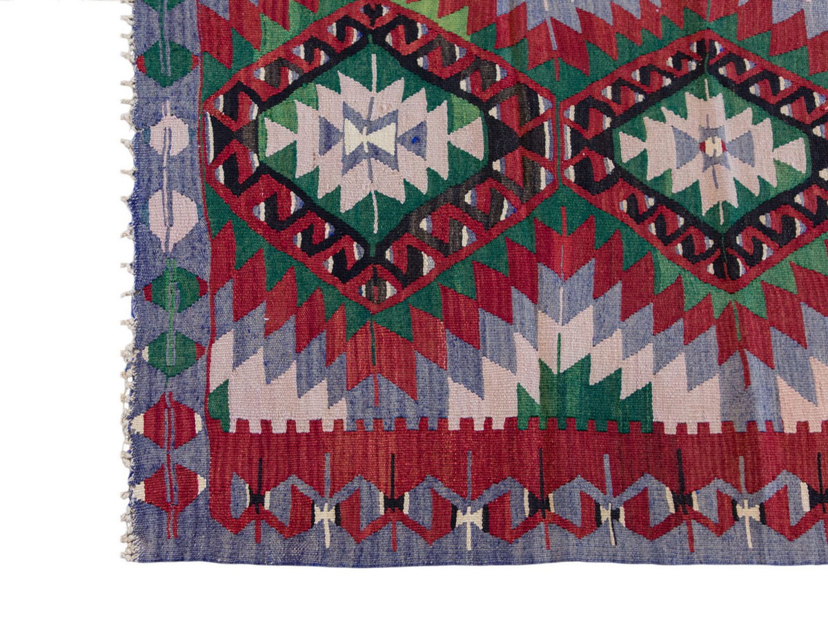 Vintage Turkish Rug, 3.5 x 3.6 ft Rug, 106 x 108 cm