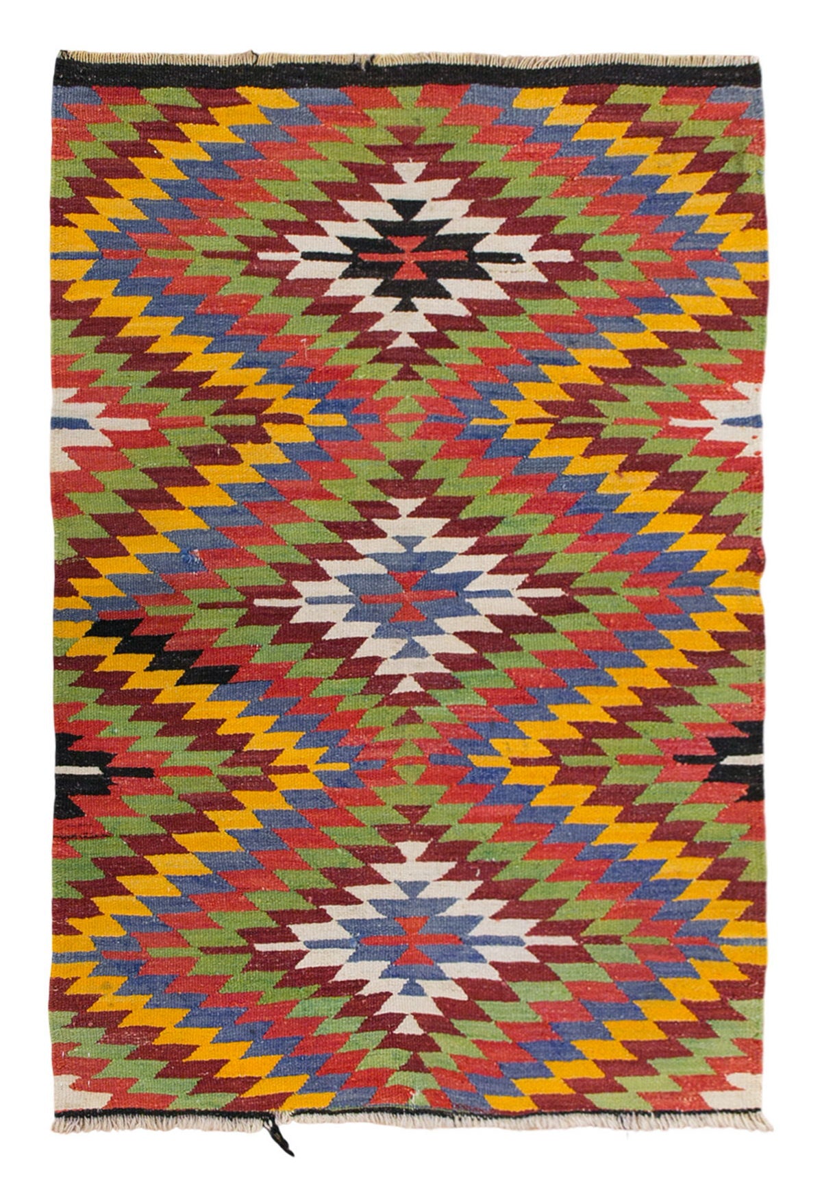 Vintage Turkish Rug, 3.5 x 4.10 ft, 106 x 148 cm