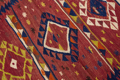 Vintage Turkish Rug, 3.5 x 4.2 ft Rug, 105 x 127 cm