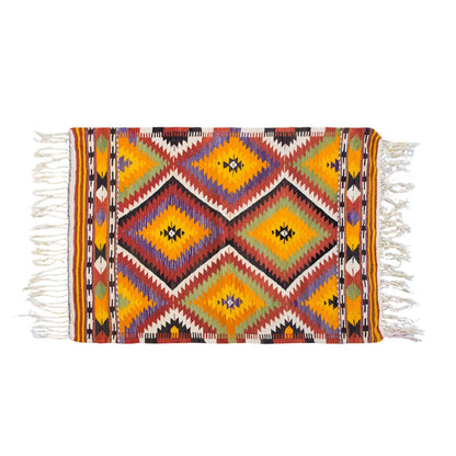 Vintage Turkish Rug, 3.5 x 4.8 ft Rug, 105 x 143 cm