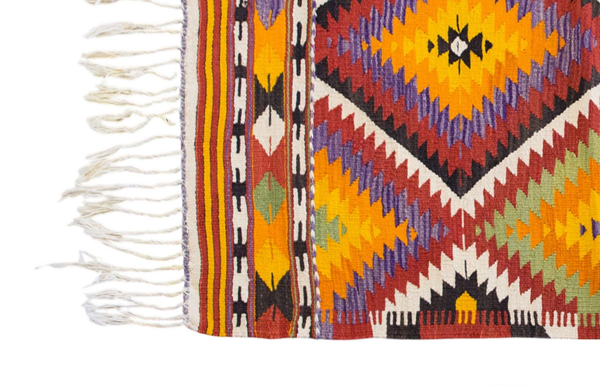 Vintage Turkish Rug, 3.5 x 4.8 ft Rug, 105 x 143 cm