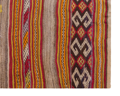 Vintage Turkish Rug, 3.5 x 4.9 ft Rug, 106 x 145 cm