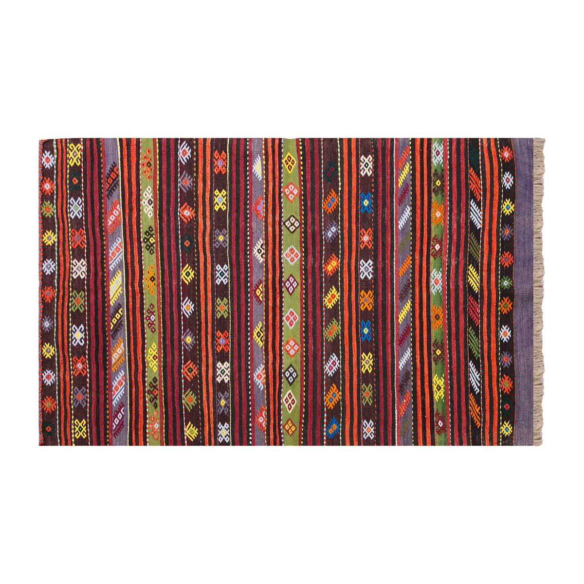 Vintage Turkish Rug, 3.5 x 5.1 ft Rug, 105 x 157 cm