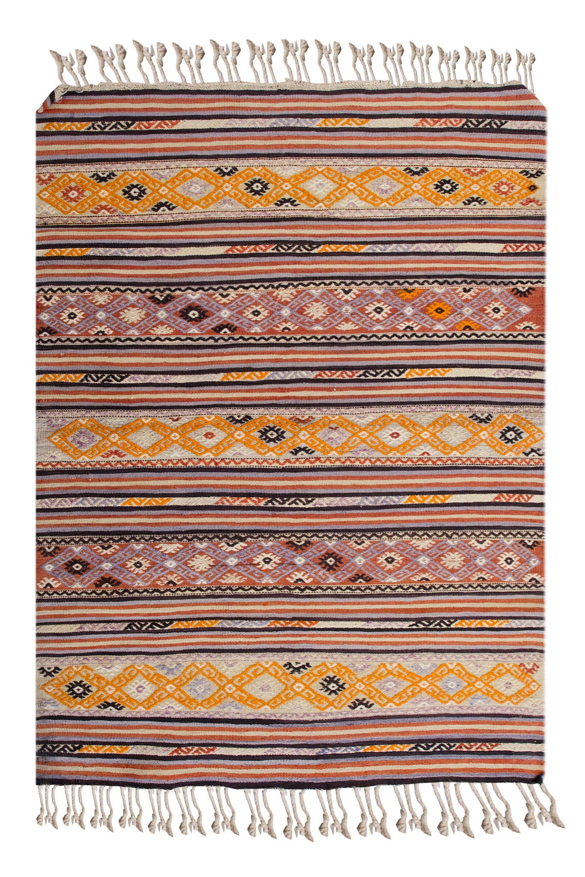 Vintage Turkish Rug, 3.5 x 5 ft, 106 x 154 cm