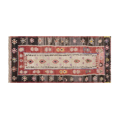 Vintage Turkish Rug, 3.5 x 6.11 ft, 106 x 213 cm