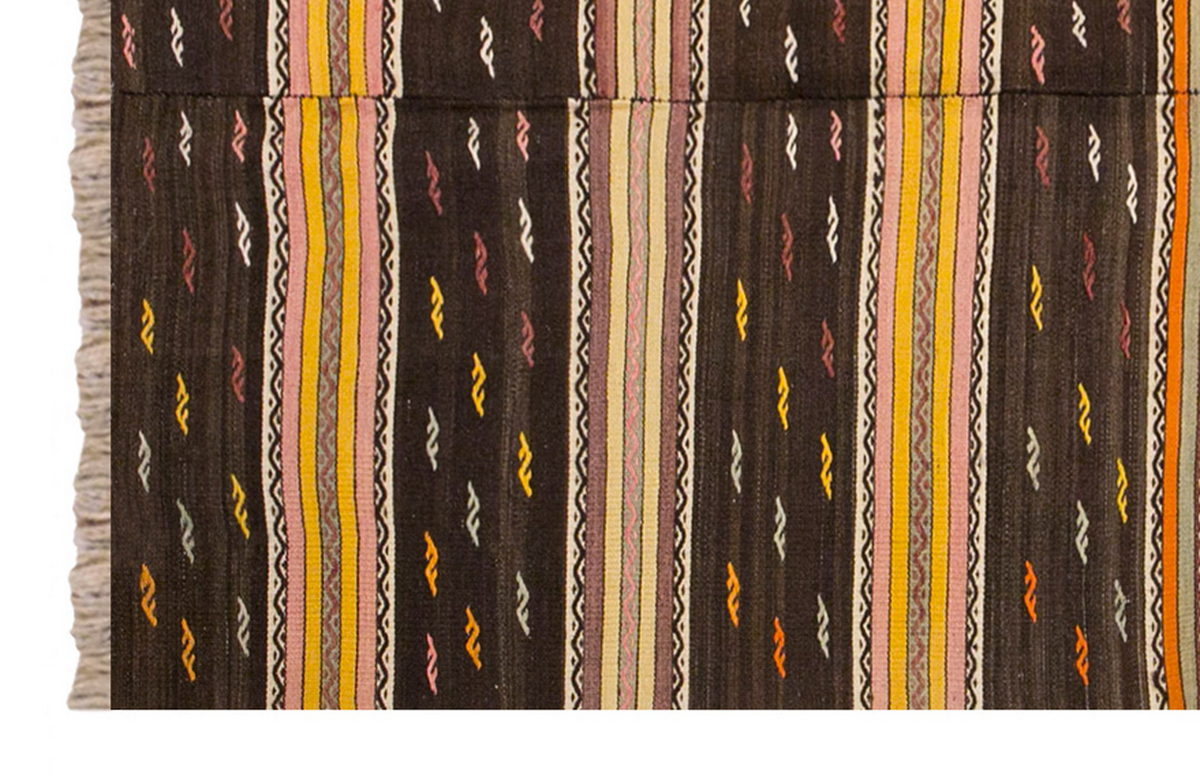 Vintage Turkish Rug, 3.5 x 7.1 ft, 105 x 216 cm