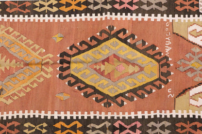 Vintage Turkish Rug, 3.5 x 7.2 ft, 105 x 219 cm