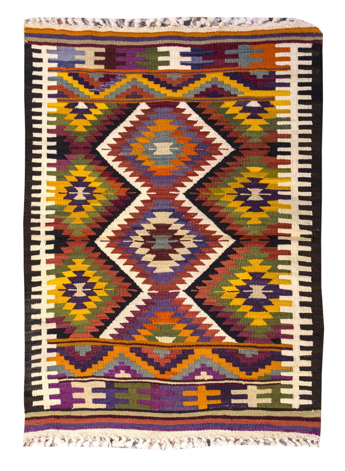 Vintage Turkish Rug, 3.6 x 2.5 ft, 108 x 76 cm