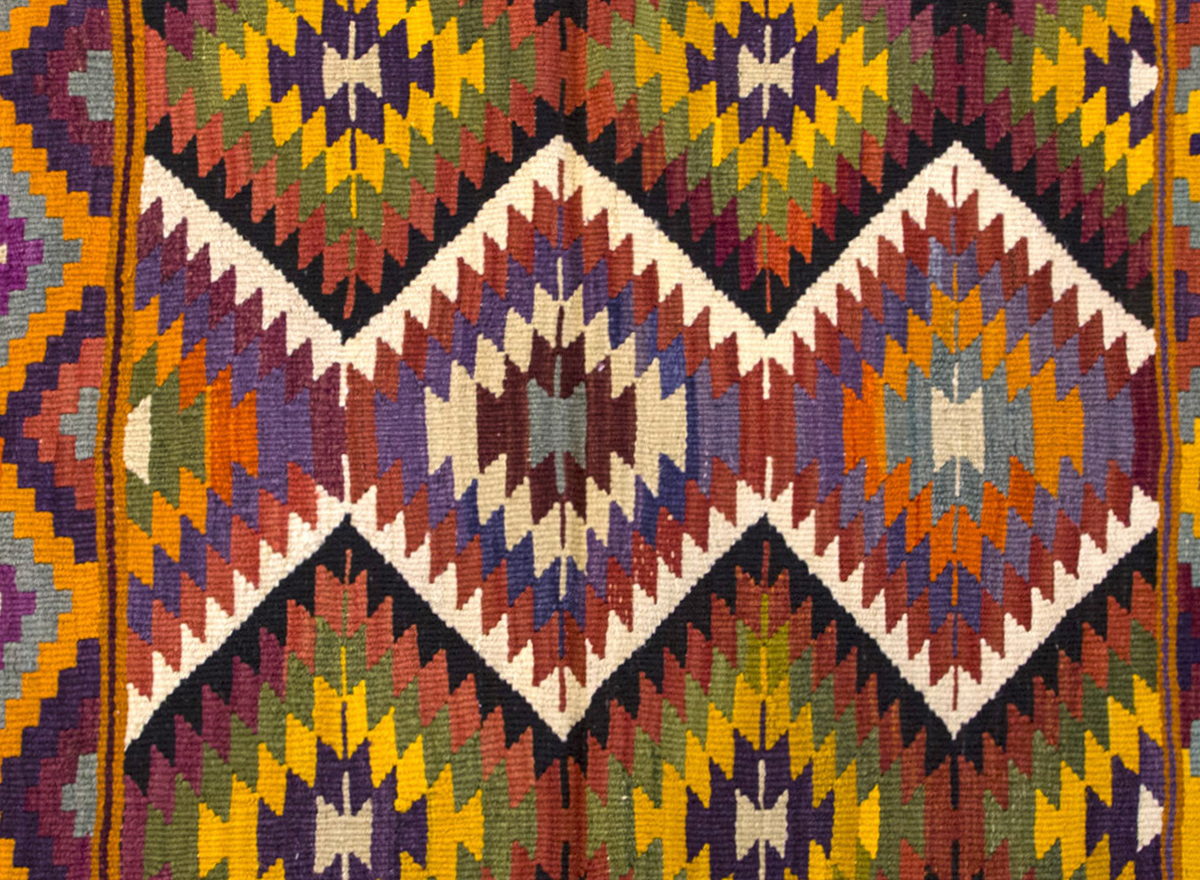Vintage Turkish Rug, 3.6 x 2.5 ft, 108 x 76 cm