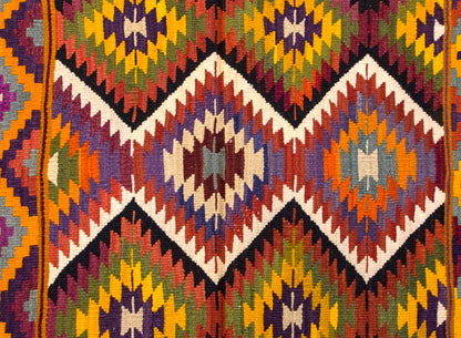 Vintage Turkish Rug, 3.6 x 2.5 ft, 108 x 76 cm