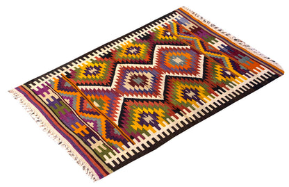 Vintage Turkish Rug, 3.6 x 2.5 ft, 108 x 76 cm