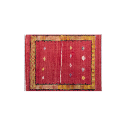 Vintage Turkish Rug, 3.6 x 3.1 ft Rug, 107 x 96 cm