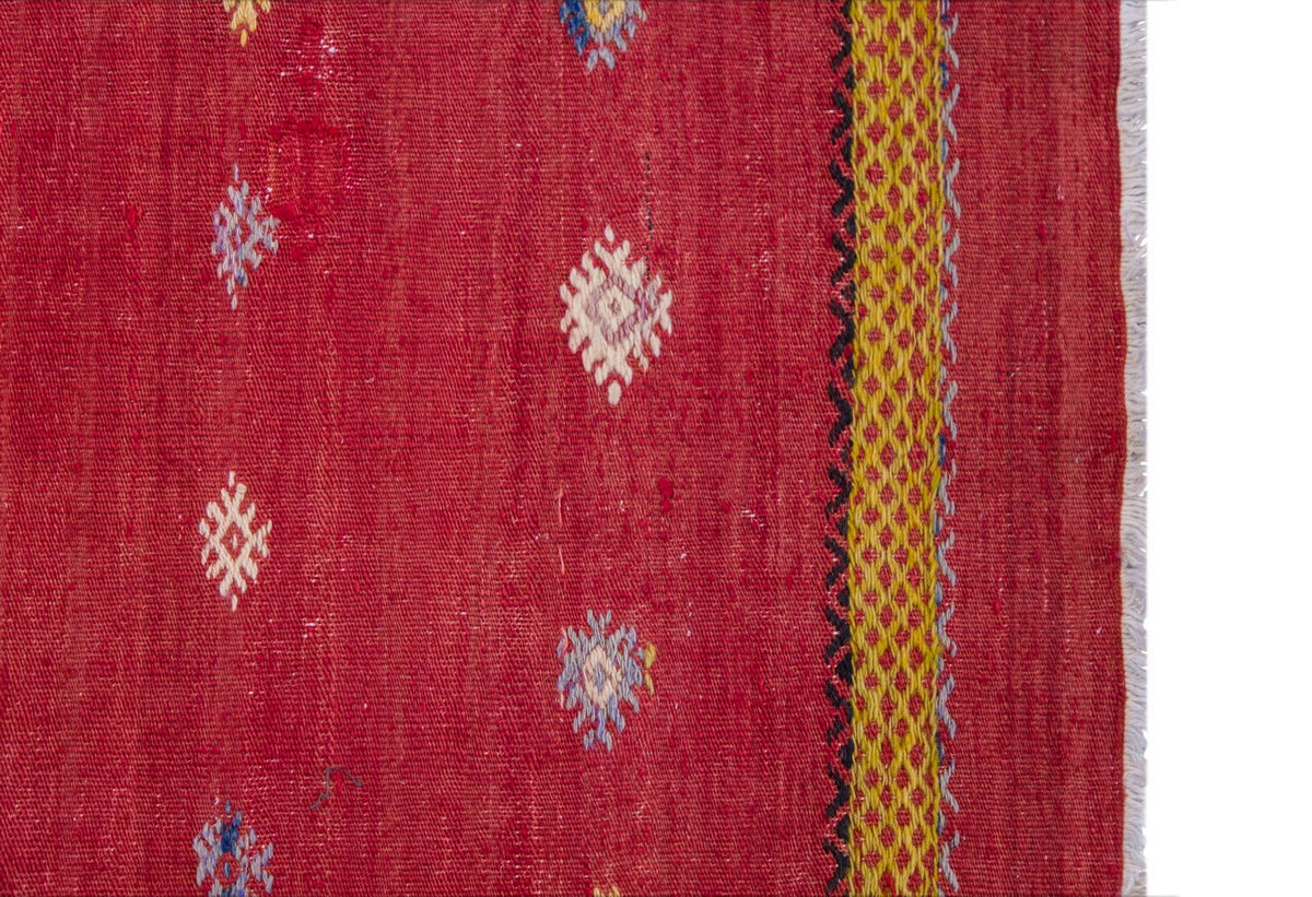 Vintage Turkish Rug, 3.6 x 3.1 ft Rug, 107 x 96 cm