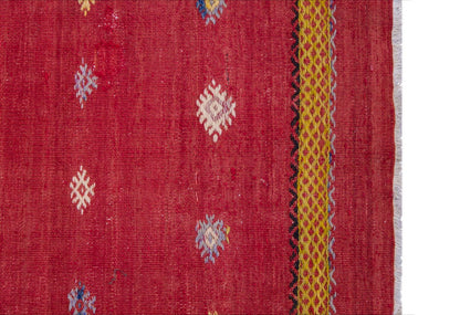 Vintage Turkish Rug, 3.6 x 3.1 ft Rug, 107 x 96 cm
