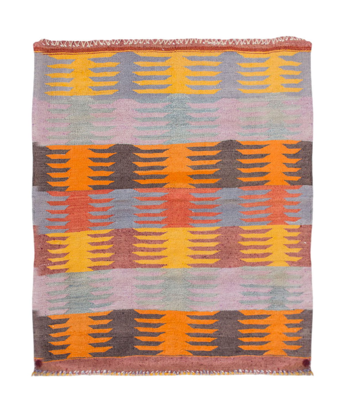 Vintage Turkish Rug, 3.6 x 3.8 ft Rug, 109 x 112 cm
