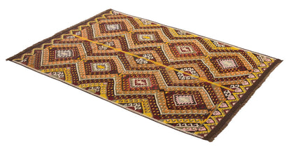 Vintage Turkish Rug, 3.6 x 5.6 ft, 107 x 170 cm
