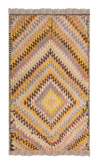 Vintage Turkish Rug, 3.6 x 5.6 ft, 108 x 168 cm