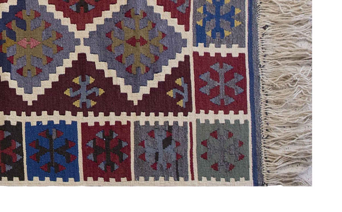 Vintage Turkish Rug, 3.6 x 5.8 ft Rug, 109 x 173 cm