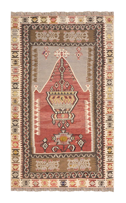Vintage Turkish Rug, 3.6 x 6 ft Rug, 108 x 183 cm
