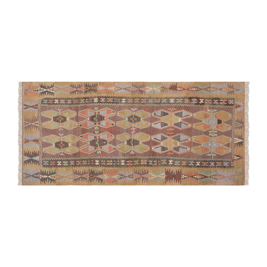 Vintage Turkish Rug, 3.6 x 7.2 ft Rug, 108 x 220 cm