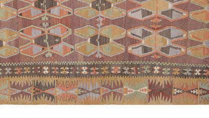 Vintage Turkish Rug, 3.6 x 7.2 ft Rug, 108 x 220 cm
