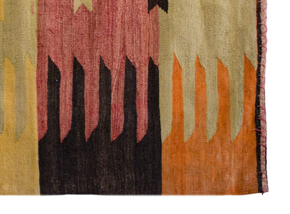 Vintage Turkish Rug, 3.7 x 3.10 ft Rug,  111 x 118 cm