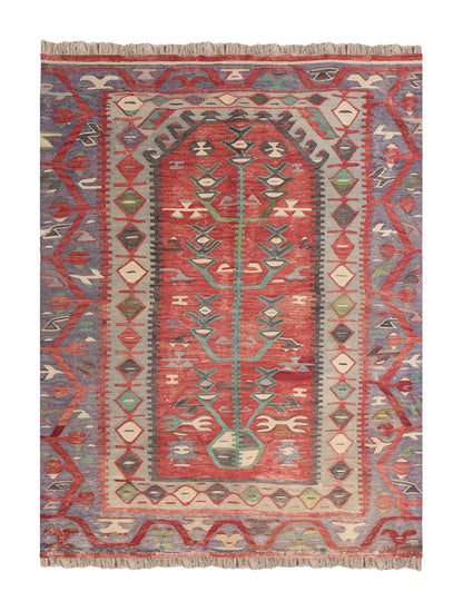 Vintage Turkish Kilim, 3.7 x 5.1 ft Rug,  110 x 155 cm
