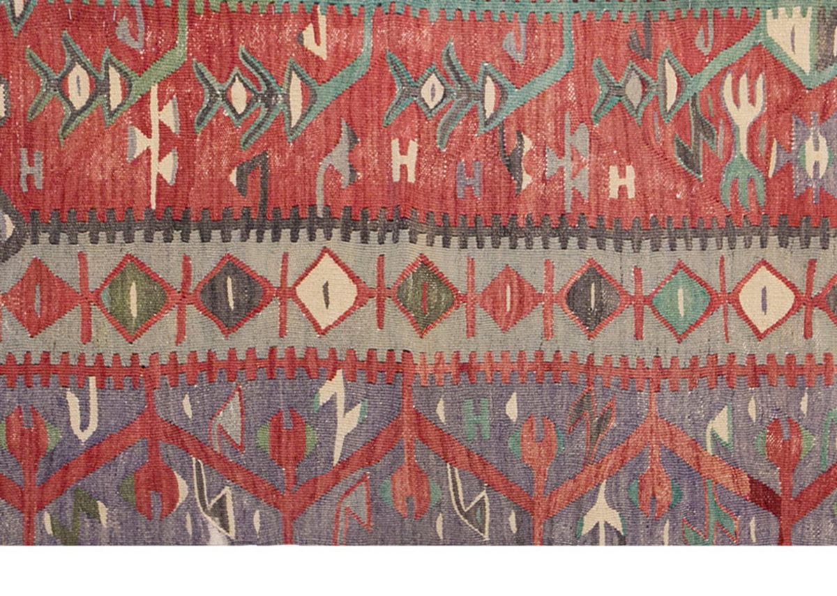 Vintage Turkish Kilim, 3.7 x 5.1 ft Rug,  110 x 155 cm