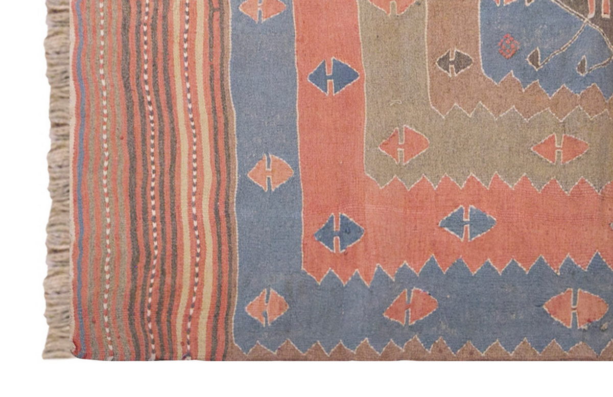 Vintage Turkish Rug, 3.7 x 5.2 ft, 110 x 160 cm