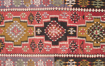Vintage Turkish Rug, 3.7 x 5.2 ft Rug, 110 x 160 cm