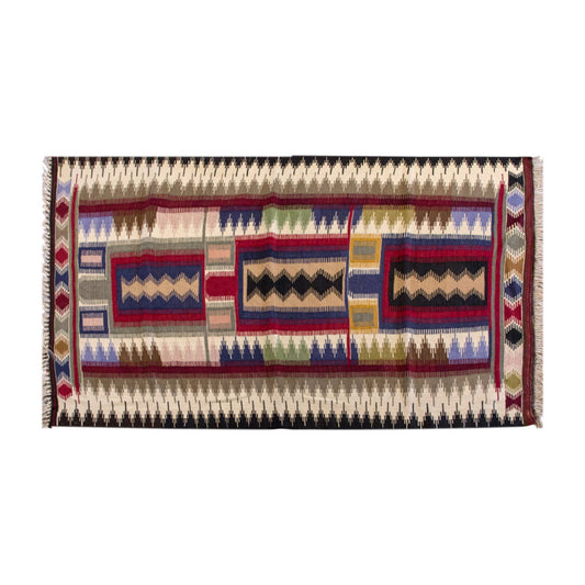 Vintage Turkish Rug, 3.7 x 5.8 ft Rug, 110 x 173 cm