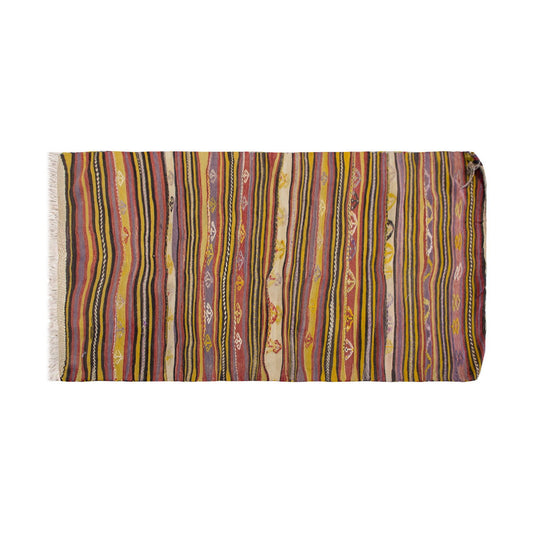 Vintage Turkish Rug, 3.7 x 6.3 ft, 110 x 193 cm