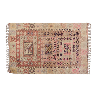 Vintage Turkish Rug, 3.7 x 6.6 ft, 110 x 200 cm