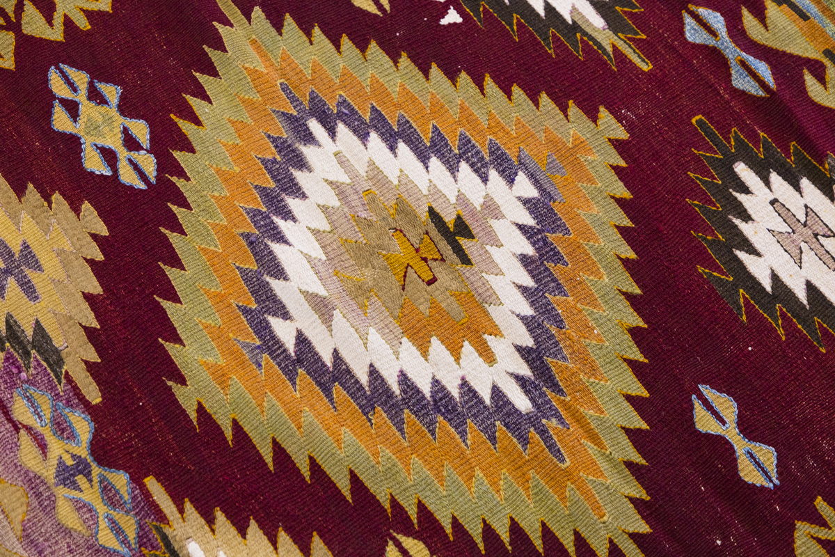 Vintage Turkish Rug, 3.8 x 4.5 ft Rug, 112 x 137 cm