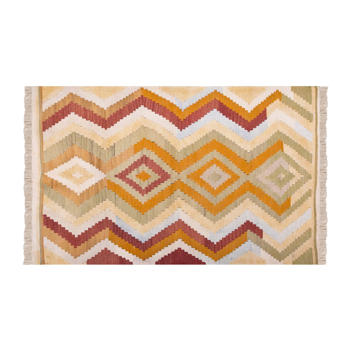 Vintage Turkish Rug, 3.8 x 5.3 ft Rug, 112 x 162 cm