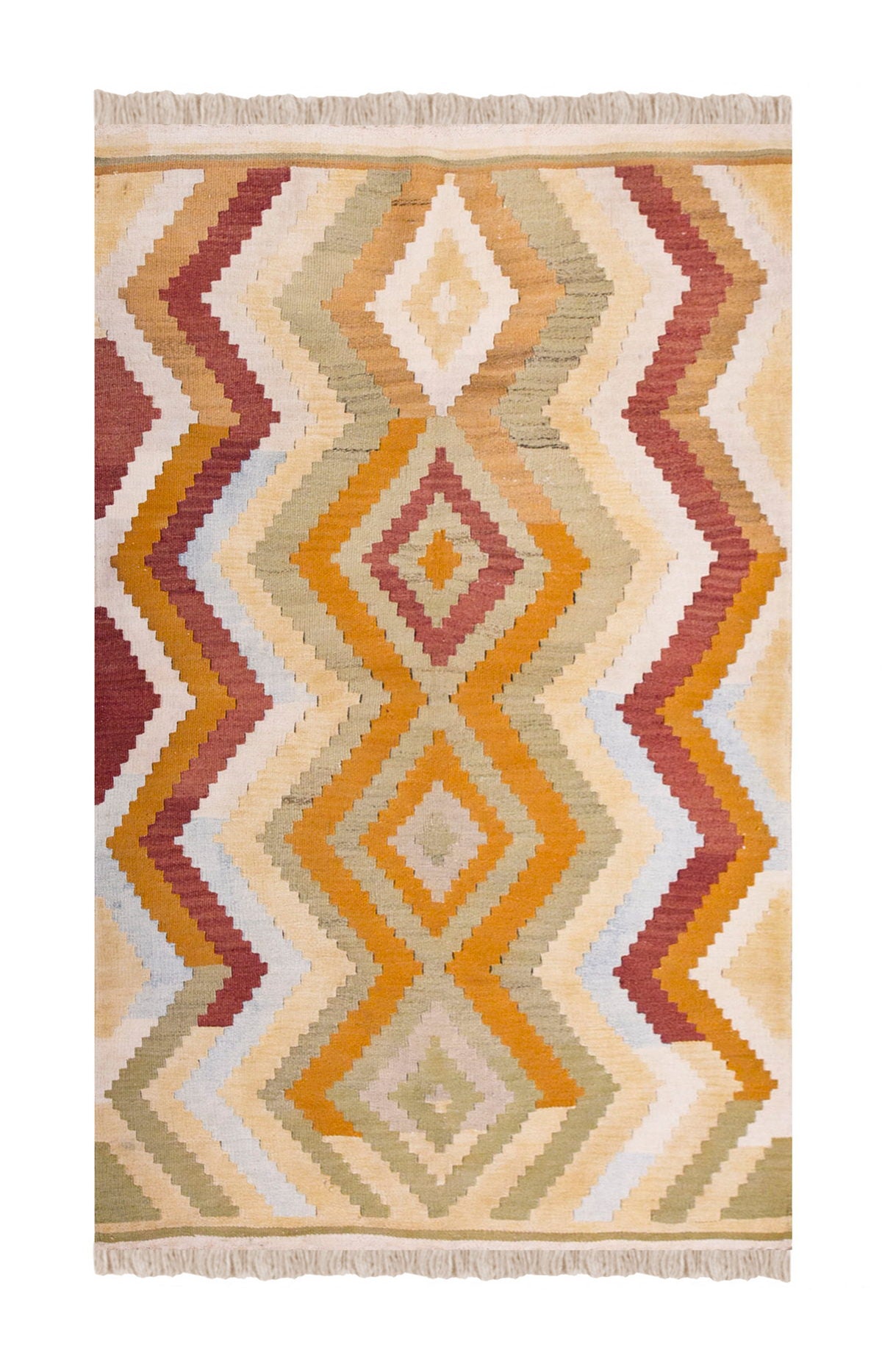 Vintage Turkish Rug, 3.8 x 5.3 ft Rug, 112 x 162 cm