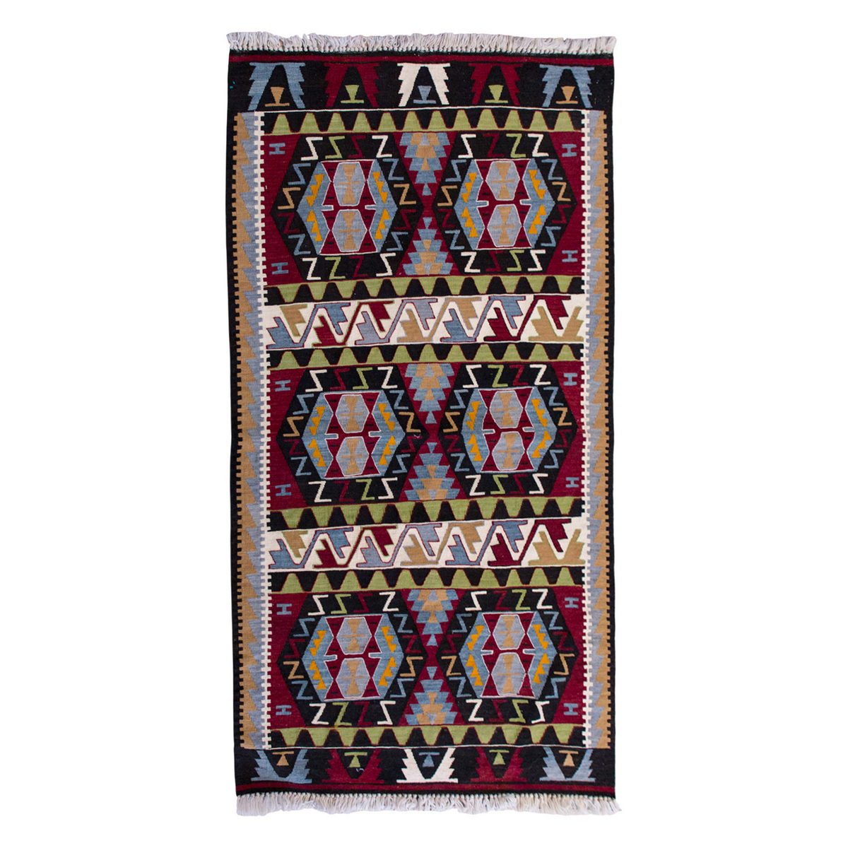 Vintage Turkish Rug, 3.8 x 5.4 ft, 114 x 164 cm