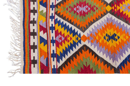 Vintage Turkish Rug, 3.8 x 5 ft Rug 112 x 154 cm